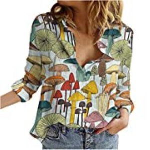 COPY - Mushroom Linen-style Button Up